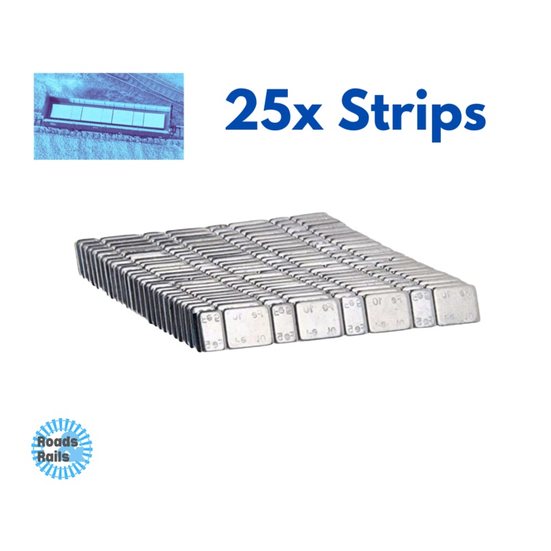 25 Strips Of Model Railway Weights