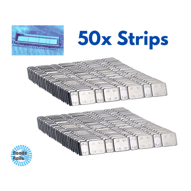 50 Strips Of Model Railway Weights