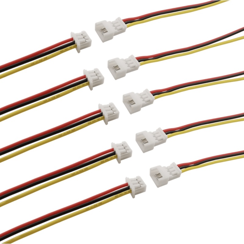 5x Micro Plugs And Sockets (3 Pin)