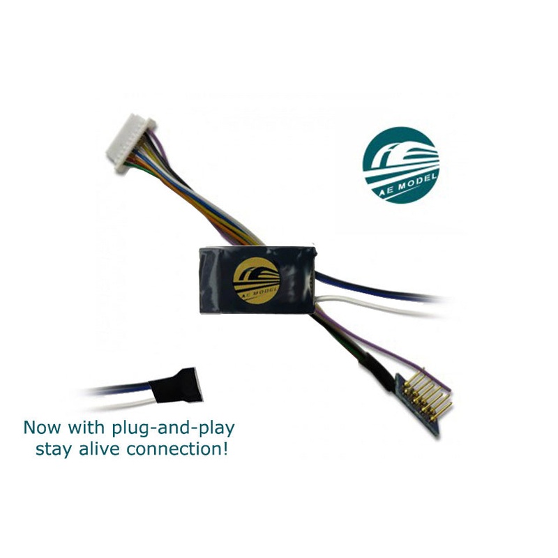 AE Models 8-Pin Mini With Harness 4fn Decoder With Stay Alive Socket AED-8PH.4