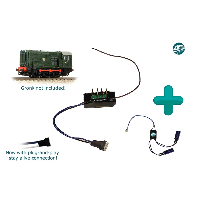 AE Models ‘Gronk Pack’ Nano 8-Pin Direct 4fn Decoder With Stay Alive, For Bachmann 08