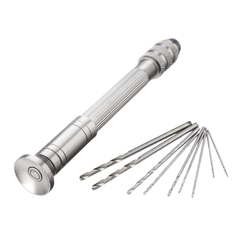 Hand Drill Pin Vice With 10 Drill Bits