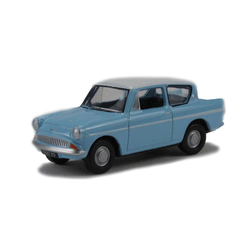 Oxford Diecast 1:76 Ford Ford Anglia Light Blue And Ermine White 76105007