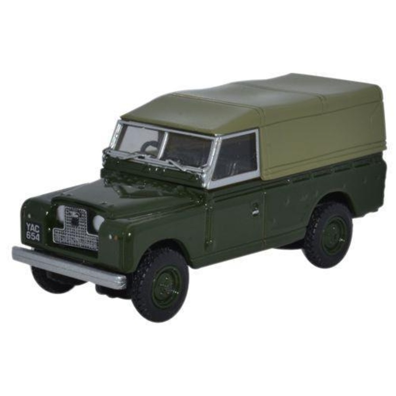 Oxford Diecast 1:76 Land Rover Series II Canvas Back Green 76LAN2011