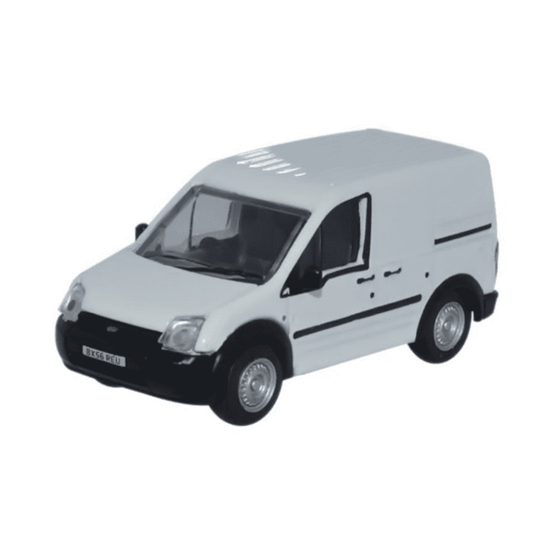 Oxford Diecast Ford Transit Connect Van White 76FTC005
