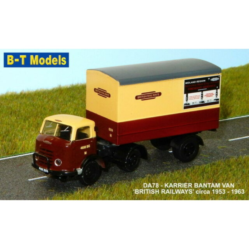 B-T Models Karrier Bantam Artic Van ‘British Railways’ Circa 1953-1963 DA77