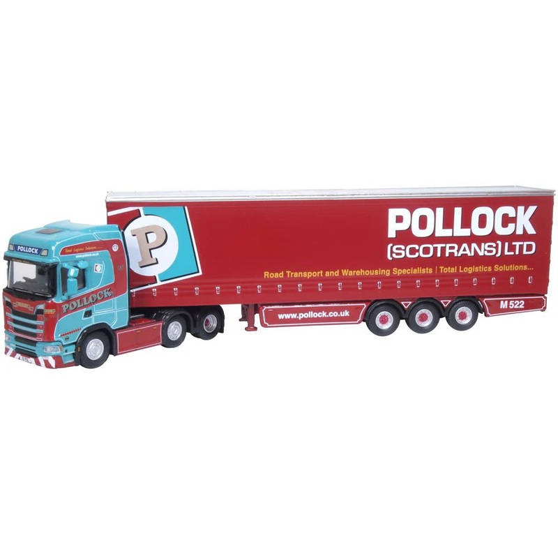 Oxford Diecast 1:76 Scania New Generation (S) Curtainside Pollock 76SNG002