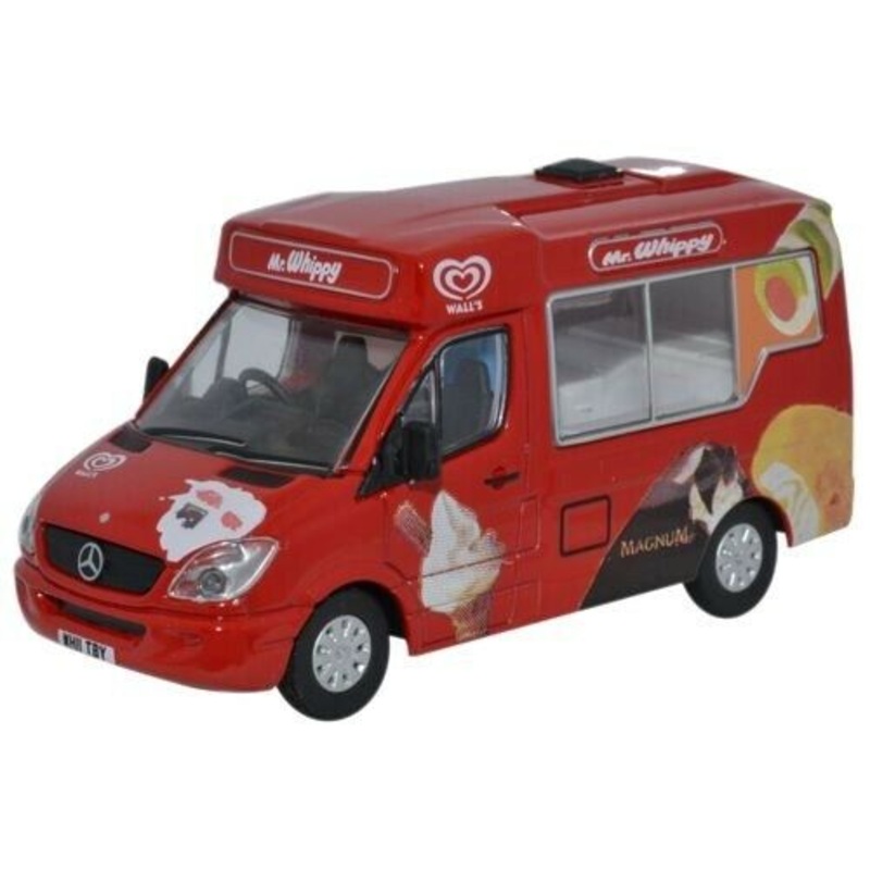 Oxford Diecast 1:76 Whitby Mondial Ice Cream Van Walls 76WM001