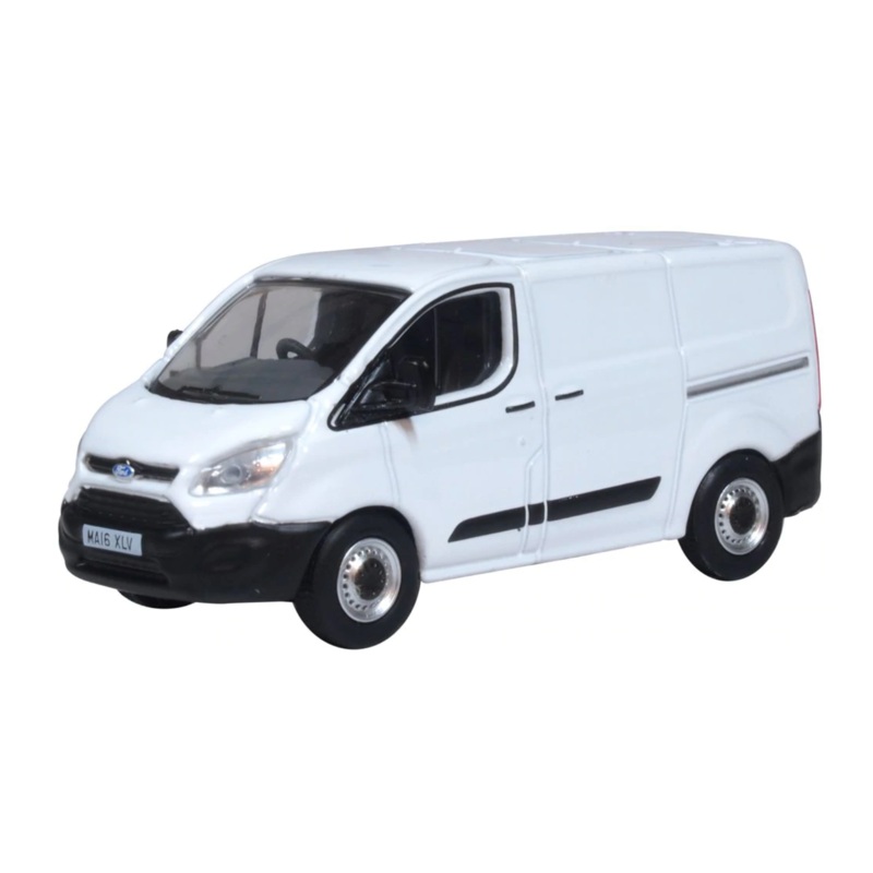 Oxford Diecast 1:76 White Ford Transit Custom 76CUS002