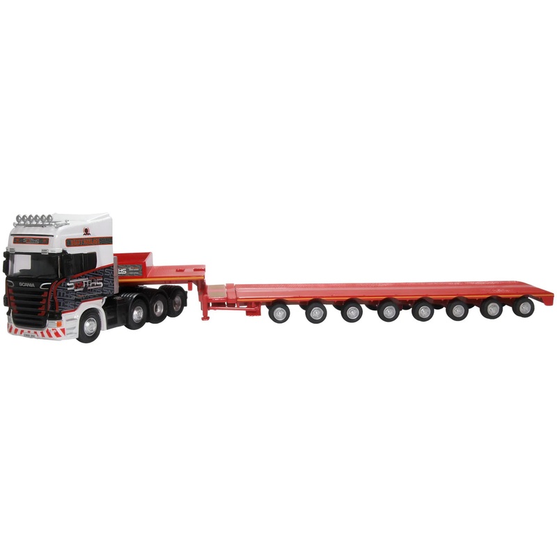 Oxford Diecast Scania Topline Nooteboom Low Loader Smiths, Bridgend 1:76 Scale 76SCA05LL