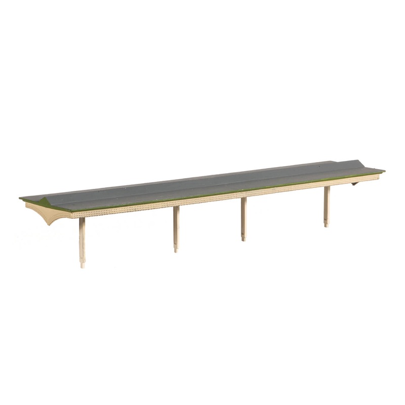 Flat Roof Platform Canopy with Valencing