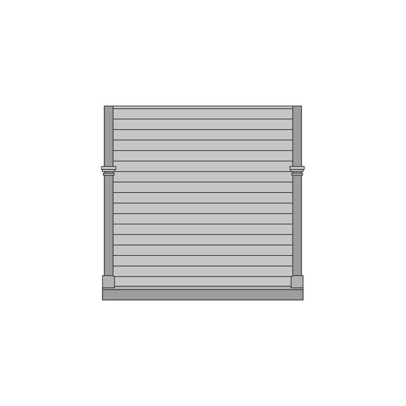 LNWR Grand Junction Station Building Components: 4 Plain Board End Panels