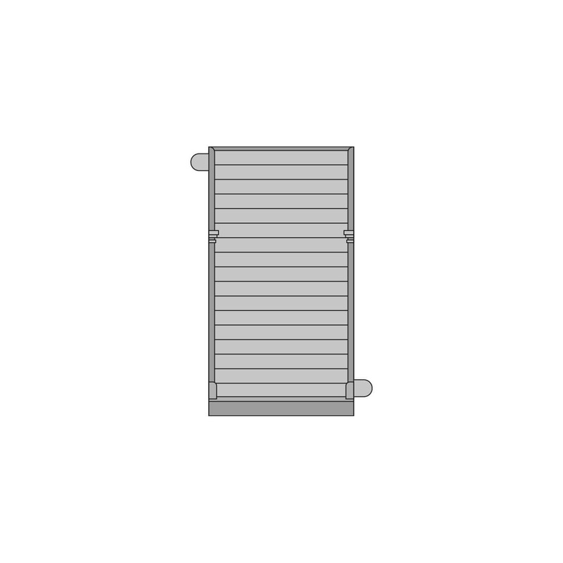 LNWR Grand Junction Station Building Components: 4 Plain Board Panels