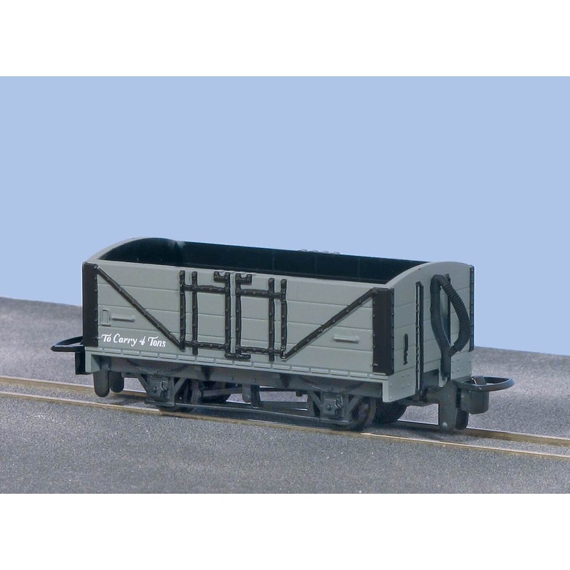 OO-9 Open Wagon Grey Unlettered