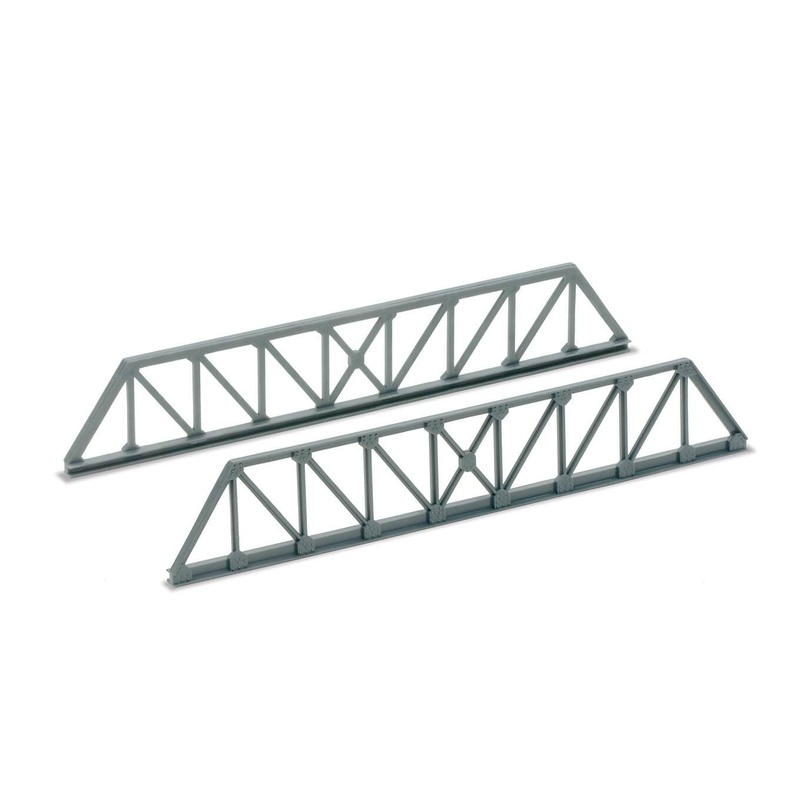 Girder Bridge Side, Truss Girder Type, Grey