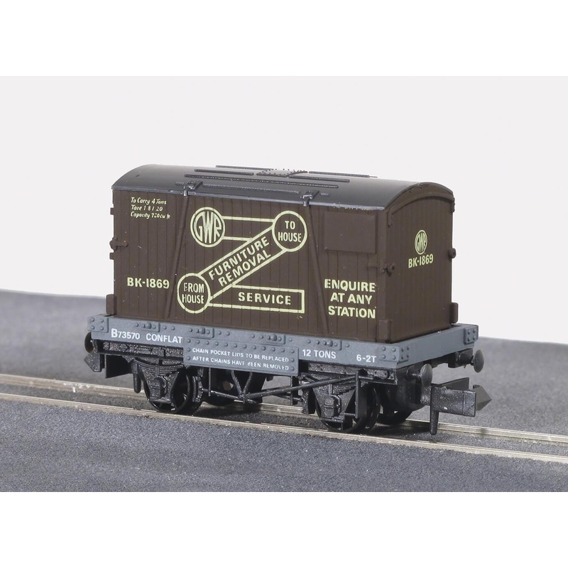 GWR Removals, Conflat Wagon with Container