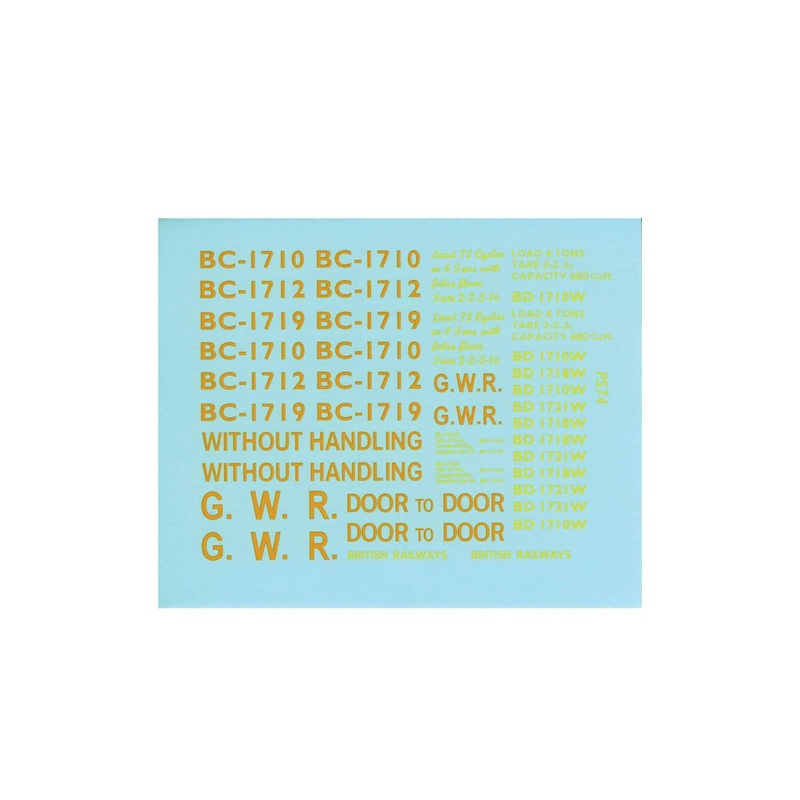 B’ Container Transfers (Pressfix) GWR/BR