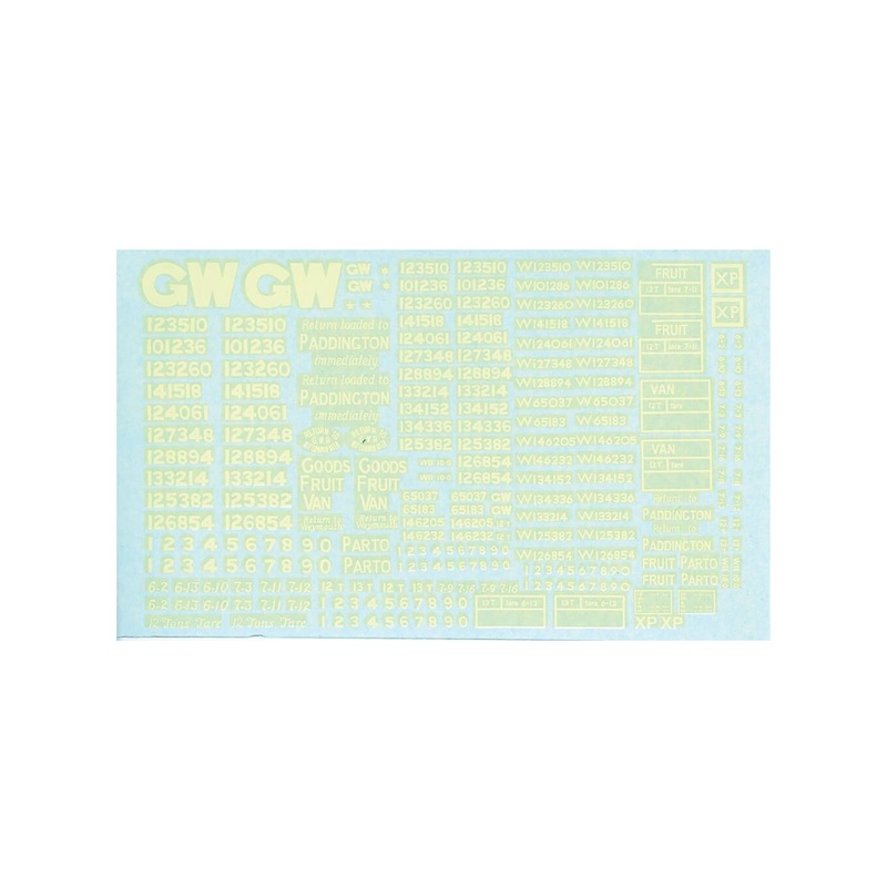 GWR/BR Box and Fruit Van Transfers (Waterslide)