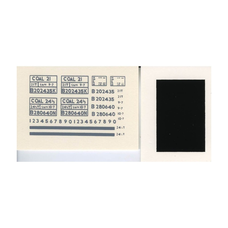 Mineral Wagon Transfers (Pressfix)