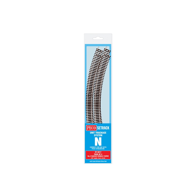 Double Curve, 3rd Radius (Pack of 4)