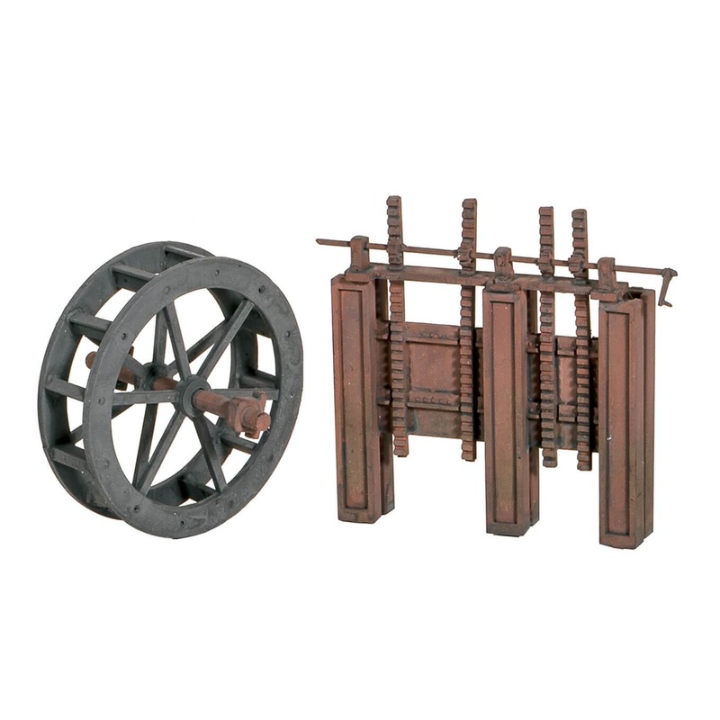 Water Wheel and Sluice Gates