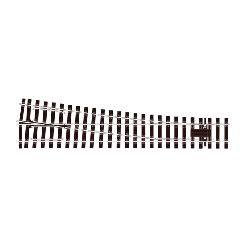 Bullhead O Gauge RH Turnout – Medium Radius
