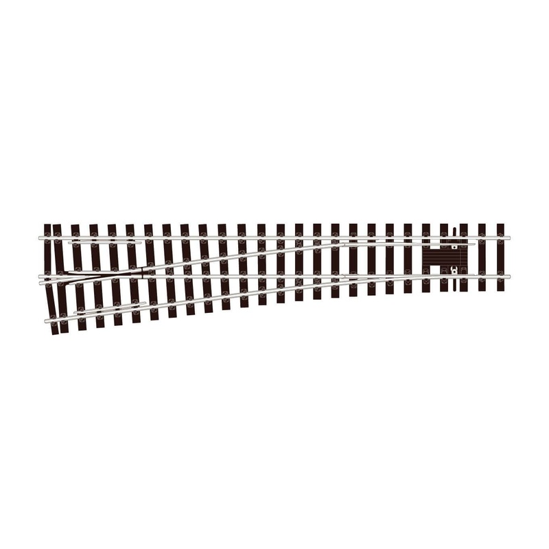 Flat Bottom O Gauge LH Turnout – Medium Radius