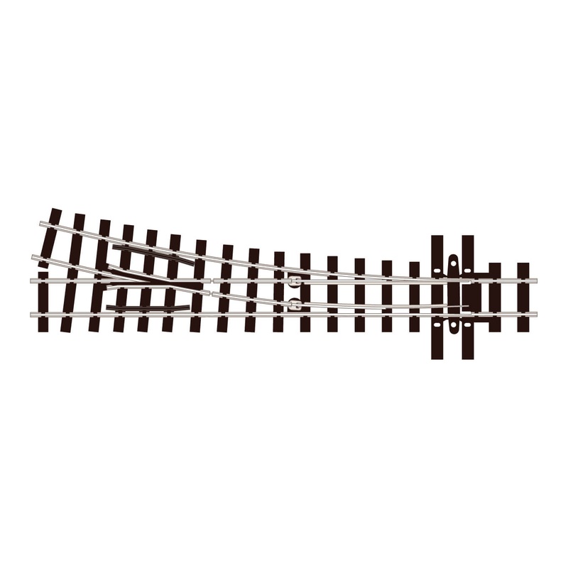 Turnout (Mainline Sleepers), Medium Radius, Right Hand