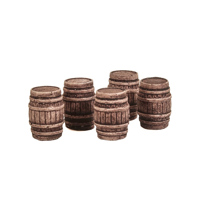 Five Large Oak Casks