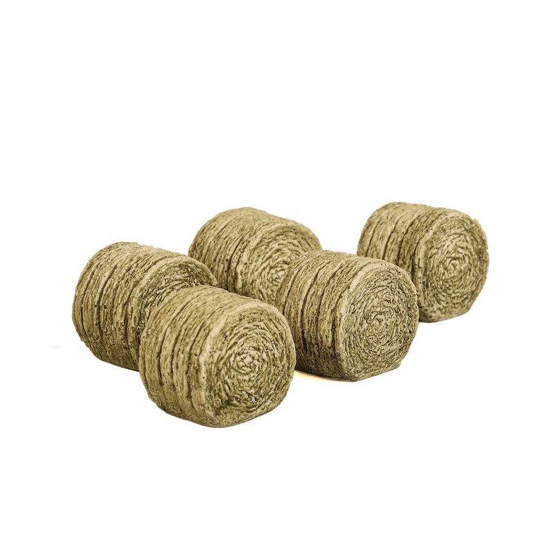 Five Round Hay Bales