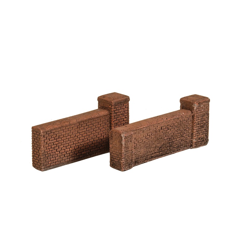 High Brick Wall with Gatepost