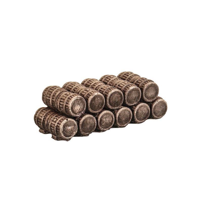 Medium Barrels, Stacked, Double Row