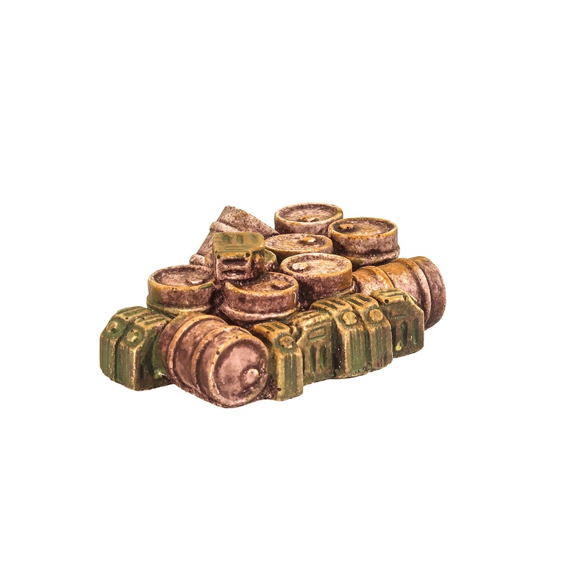 Rusty Oil Drums and Jerry Cans