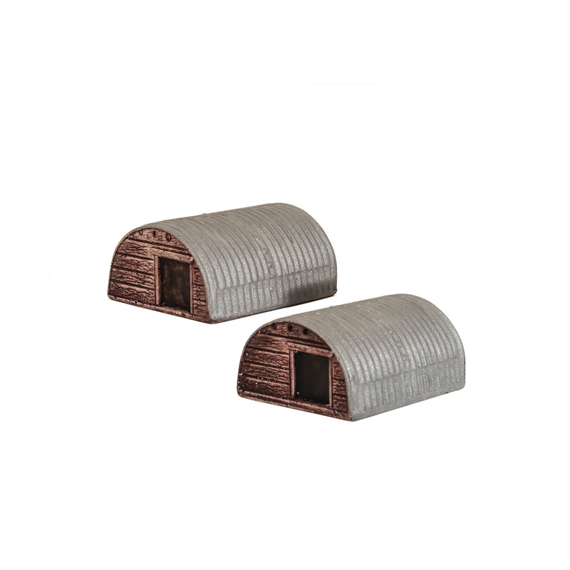 Two Corrugated Animal Shelters