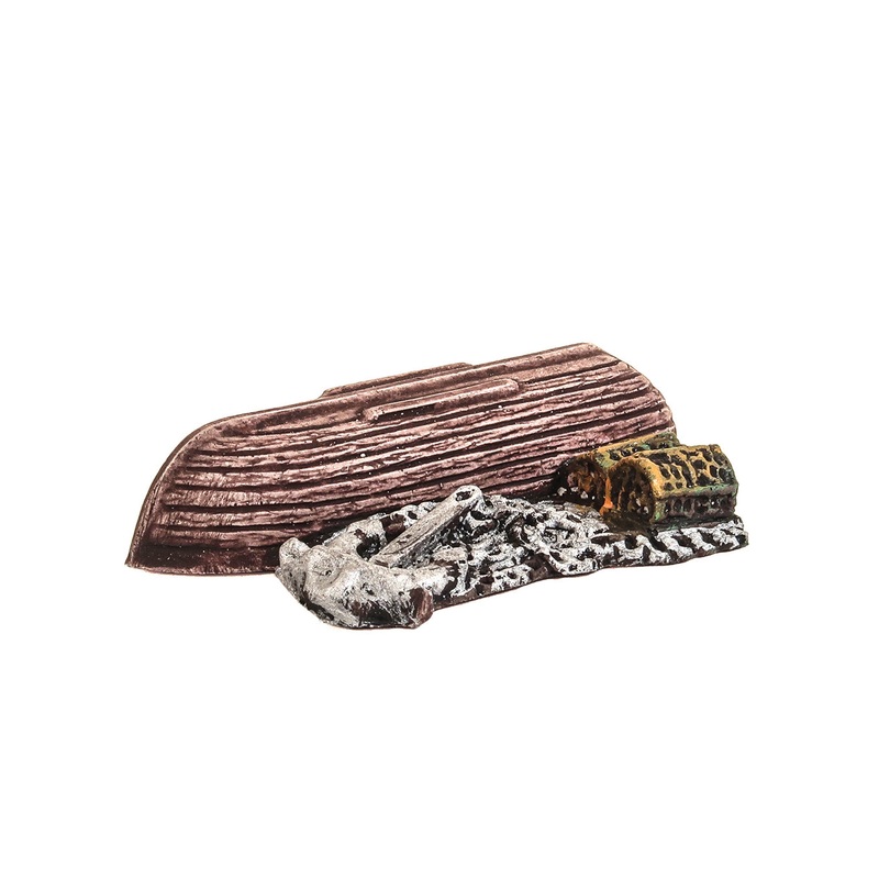 Upturned Boat, Creels, Chain and Anchor
