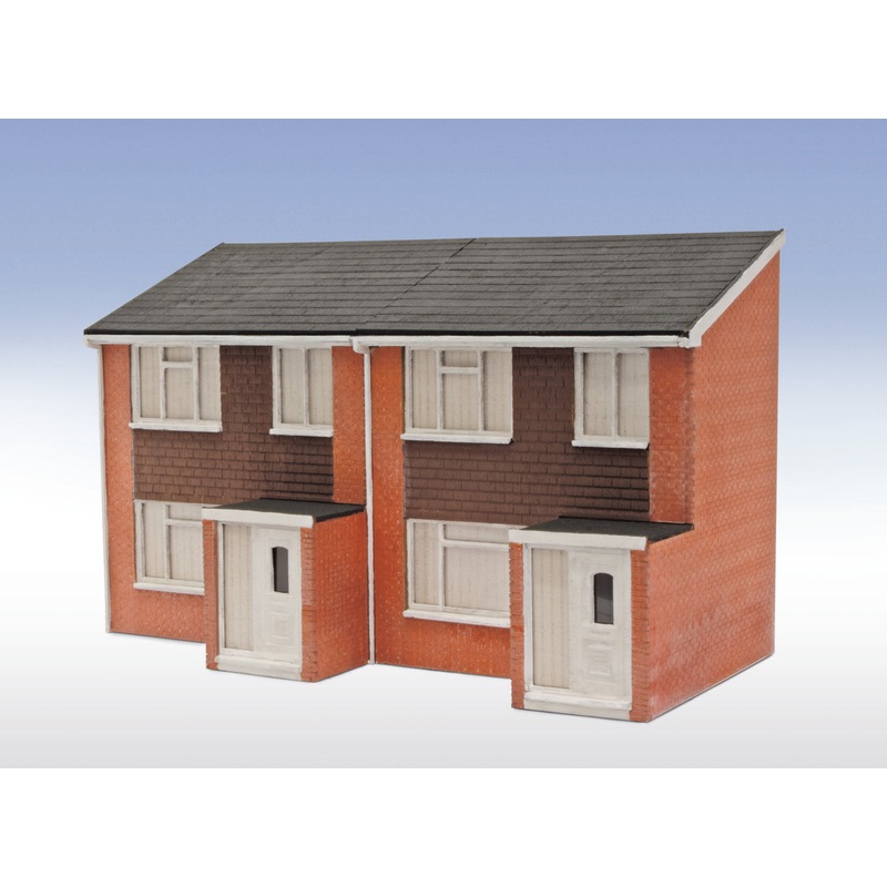 OO/HO 1960s Semi-Detatched House Fronts