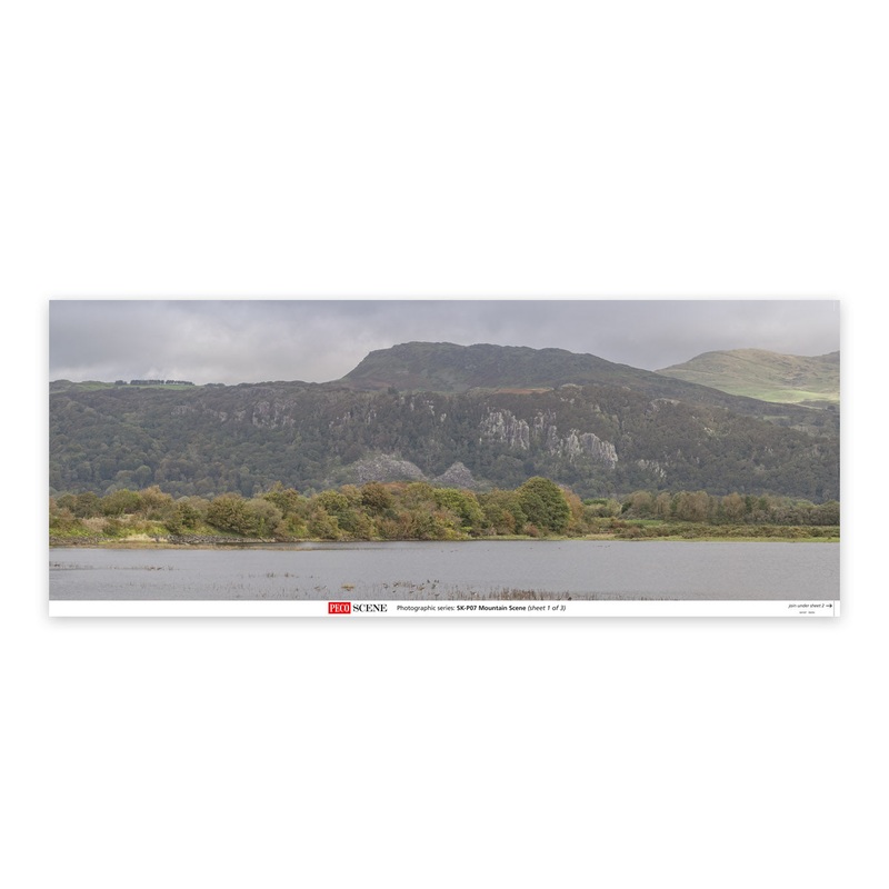 Mountain Range Photographic Backscene (3 Sheets)