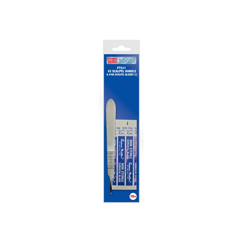 Scalpel Handle No. 3 & 10A Scalpel Blades (5)