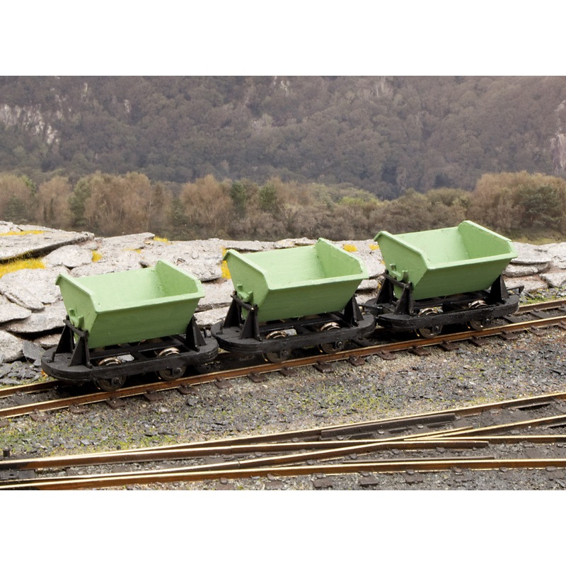 V-Skip Side Tip Wagons (3) Laser-cut kits (NG7)