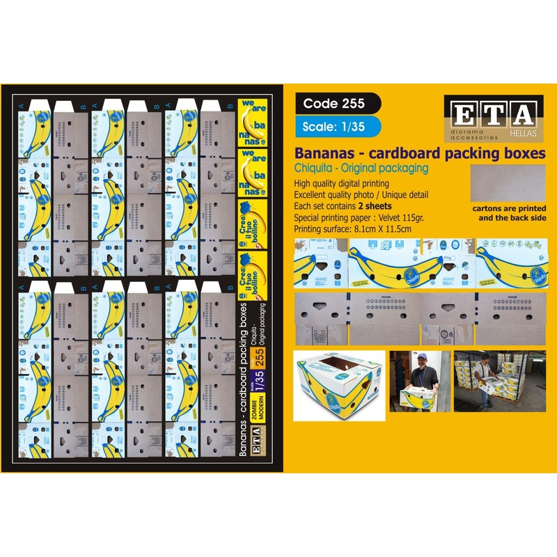 1/35 Bananas – cardboard packing boxes