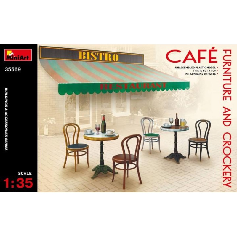 1/35 Miniart Cafe furniture and Crockery
