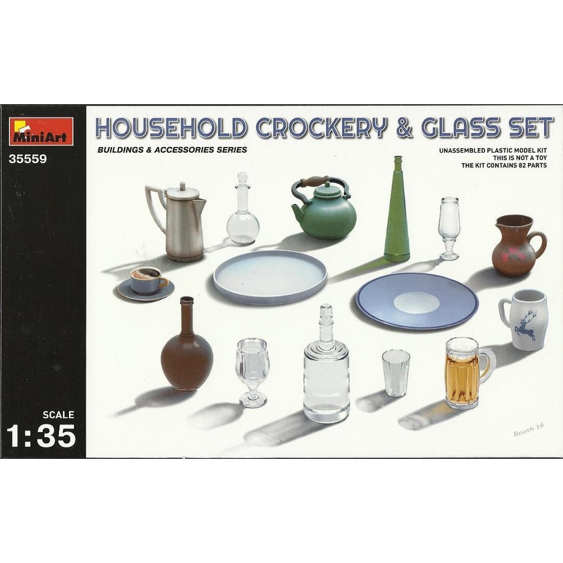 1/35 Miniart Household Crockery and Glass set