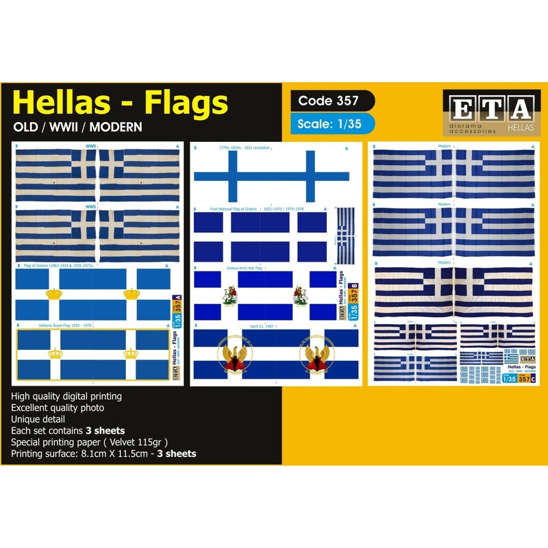 1/35 MODERN HELLAS ( Greece ) – Flags