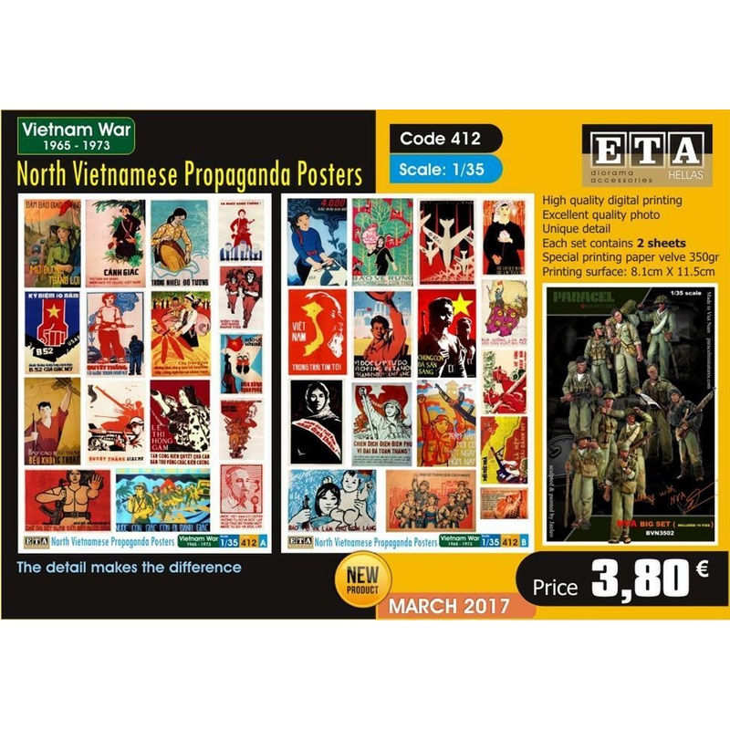 1/35 Scale North Vietnamese Propaganda Posters