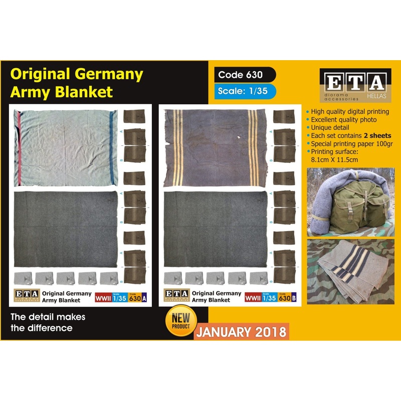 1/35 scale Original Germany Army Blanket