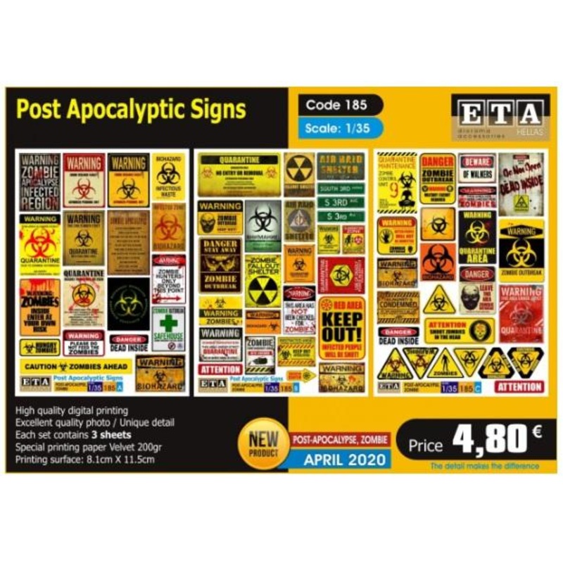 1/35 Scale Post Apocalyptic signs