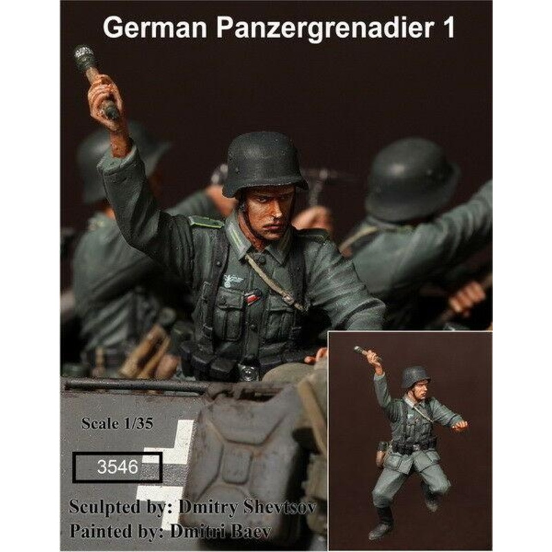 1/35 Scale Resin Figure kit WW2 German Panzergrenadier 1