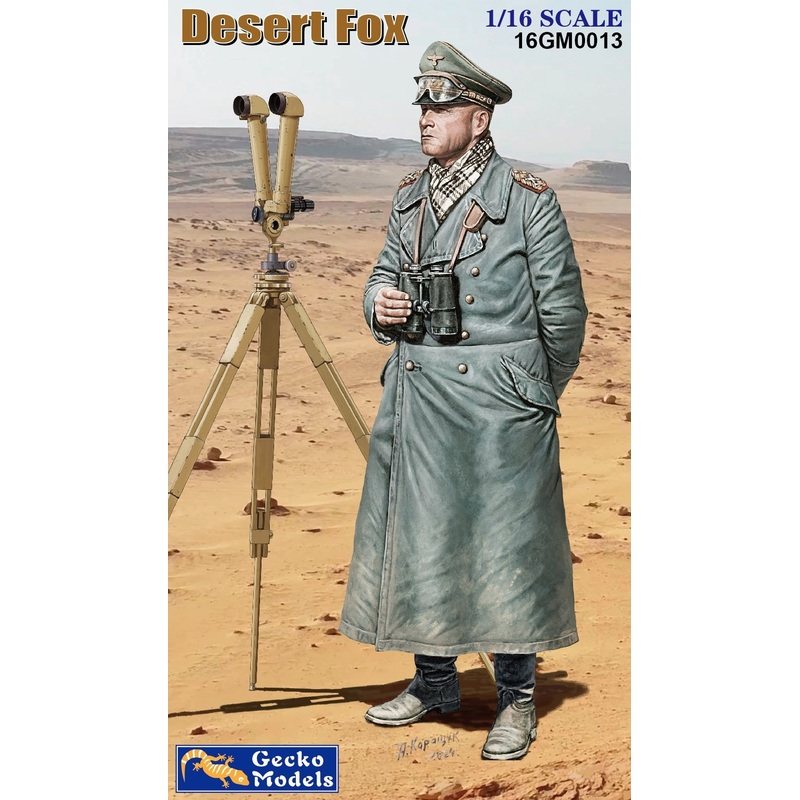 Gecko 1/16 WW2 German Desert Fox figure, kit included the trench periscope