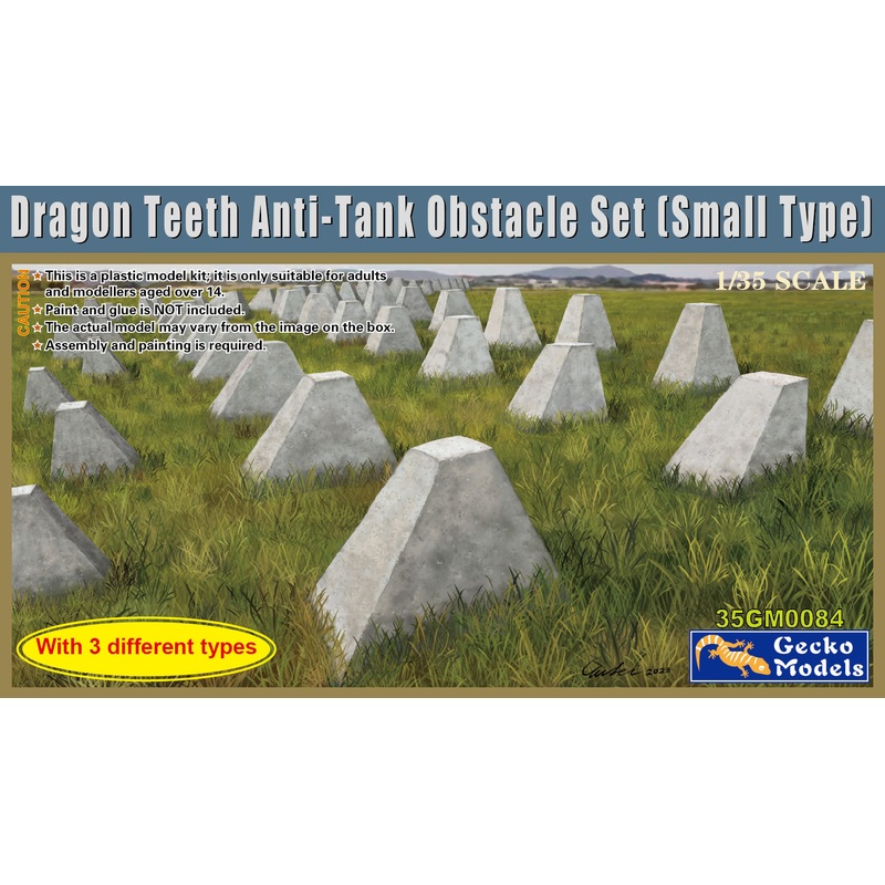 Gecko 1/35 WW2 era Dragons teeth anti-tank obstacles