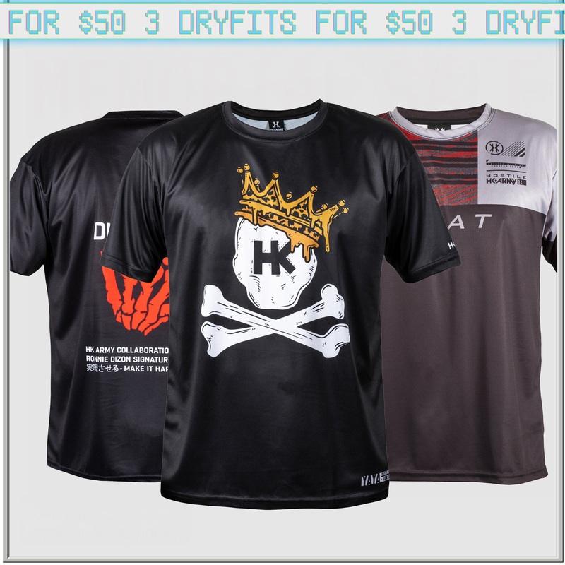 GRAB BAG – 3 DryFits For $50|Small|Medium|Large|X-Large|2X-Large|3X-Large